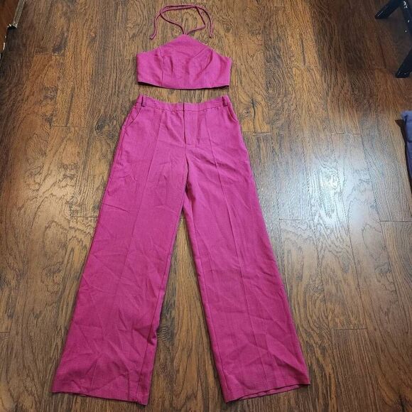 Fashion Nova Sunset Views linen pant set - Picture 1 of 9